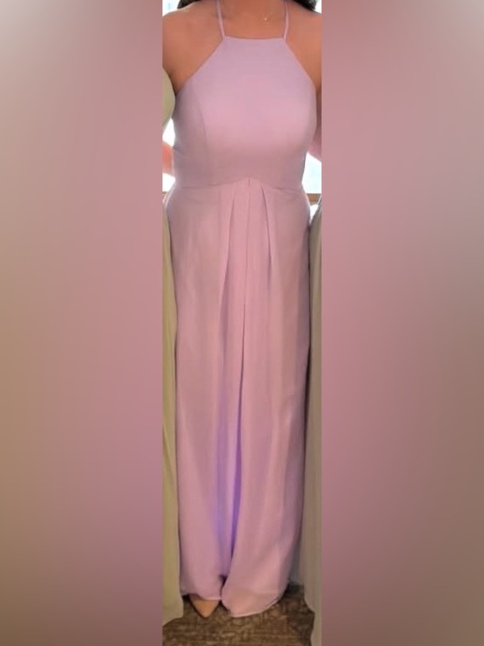 Elegant Lilac Halter Maxi Dress - Brand Unspecified - Picture 6 of 6